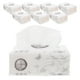 thumbnail image 1 of Paquete de 8 rollos de papel multiusos de pulpa para uso doméstico, cocina, restaurante y KTV (blanco)., 1 of 7