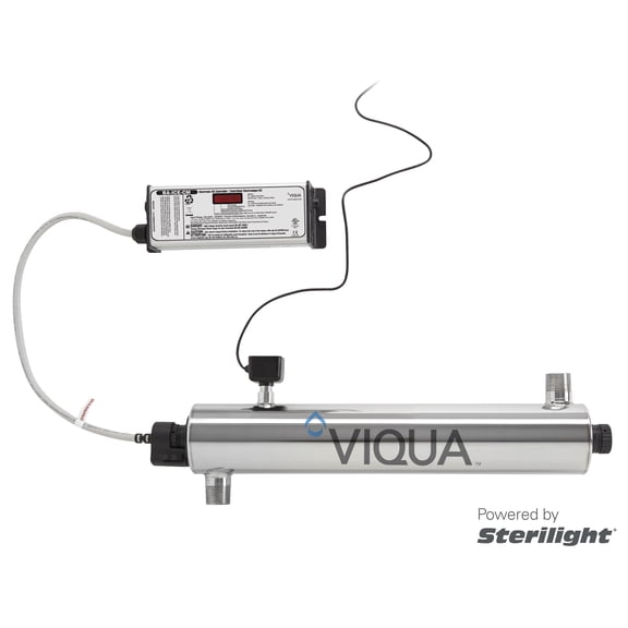 VIQUA VH410M Whole House UV Water Purification System with UV Sensor Monitor 18 GPM, Stainless Steel Chamber, 3/4" MNPT, 120V