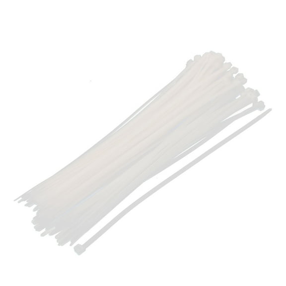 8mm x 400mm Nylon Self Locking Cable Zip Ties Fastener Beige 100pcs