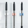 thumbnail image 3 of Self Adhesive Reusable No Drilling Mop Holder Wall Mounted Broom Storage Rack Free Punch Bathroom Mop Hanger, 3 of 10