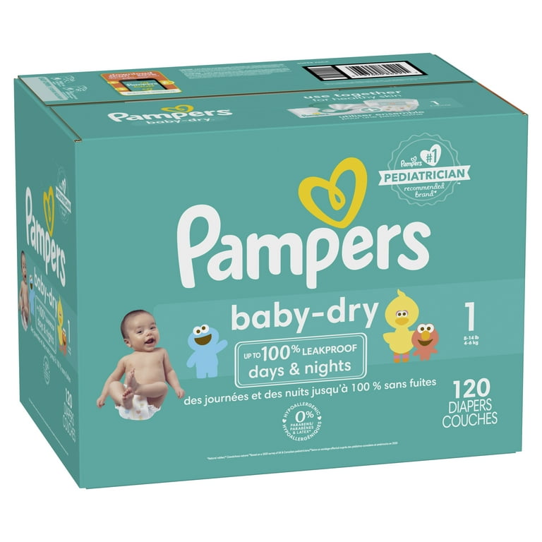 Pampers Baby-Dry Size 1 Diapers, 120 ct - Kroger