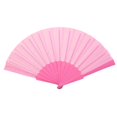 thumbnail image 6 of Retro Chinese Portable Plastic Elegant Folding Fan Cloth Hand Fan Silk Fan Handheld Fabric Hand Fan WHITE, 6 of 7