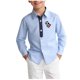 thumbnail image 2 of Odeerbi Camisa de Vestido de Algodón de Chicos y Niñas Lindas Camisas de Uniforme Escolar de Manga Larga Bordadas Con Bolsillo, 2 of 6