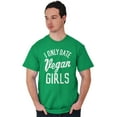 thumbnail image 3 of Date Vegan Girls Funny Vegetarian Gym Men's Graphic T Shirt Tees Brisco Brands L, 3 of 6