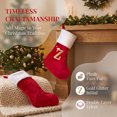 thumbnail image 5 of Unique Bargains Double Layer Modern Cozy Reindeer Christmas Stocking Letter Z 18", 5 of 6