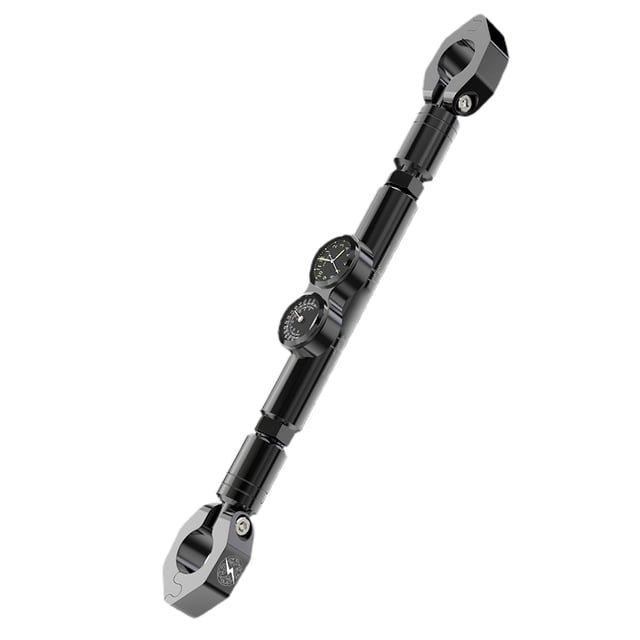 Manillar De Motocicleta Dos En Uno, Barra Multifuncional, Manillar De Equilibrio, Palanca De Equilibrio Ajustable Con Reloj Y Termómetros seitruly VI009562-01