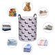 thumbnail image 4 of Balery Dachshund Dog Cesta de ropa redonda con asas, impermeable, independiente, para ropa, juguetes, dormitorio y familia-Medium, 4 of 6