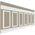 thumbnail image 5 of Ekena millwork 94 1/2"L (Adjustable 36"H to 40"H) Ashford Square Panel Traditional Wainscot Paneling Kit, 5 of 10