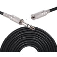 thumbnail image 2 of Cable de audio negro DC3.5 línea micrófono mezclador audio tres núcleos a línea de audio, 2 of 6