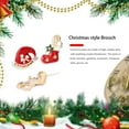 thumbnail image 3 of Worallymy 12 Uds. alfileres navideños de aleación de cristal alfileres de pecho para festivales muñeco de nieve Animal broche de Navidad Worallymy JD735809927, 3 of 7