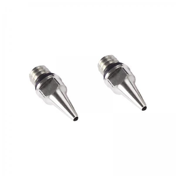2x 2 Piezas 0,2//0,5mm de Boquils de Aerógrafo, Accesorios de Aerógrafo de Pintura Por Gravedad Alimentación Partes Boquils Fluidas Zulema boquilla de aerógrafo