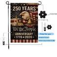 thumbnail image 2 of 250th Anniversary Flag 250 Years Anniversary Flags WE THE PEOPLE 1776-2026 Patriotic Flags for Outdoor Lawn Garden Decor Doubleside Polyester, 2 of 6