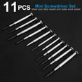 thumbnail image 2 of 11 Pcs Small Precision Screwdriver Set, Tiny Screwdriver Set, Mini Screw Driver Kit with Slotted and Phillips Heads, Ideal for Watch, Eyeglasses, Toys, Electronics, Computer Repair, 2 of 6