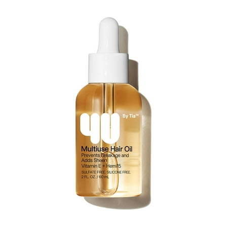 4U by Tia MultiUse Hair Oil with Vitamin E and Hemi15, 2 fl oz