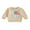 Beige, variant on Bagilaanoe Baby Girl Boy Casual Sweatshirt Newborn Long Sleeve Letter Embroidery Pullover 3M 6M 12M 18M Infant Fall Loose Tee Tops