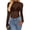 Brown, variant on Womens Tops Mesh Lace Long Sleeve Tops for Women Spring Fall Sheer See Through Tight Party Club Outfits