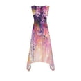 thumbnail image 6 of Xixinqiwan Sundresses for Women 2025 Plus Size,Women's Round Neck Sleeveless Dress Wide Strap Midi Dress Boho Floral Printed Summer Beach Sundress, 6 of 7