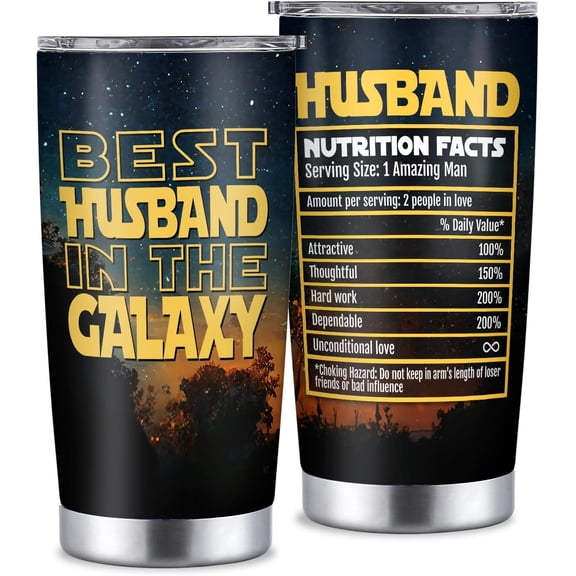 Gifts for Husband from Wife, Anniversary Wedding Gifts for Him, 20oz Insulated Tumbler Birthday Gifts for Husband, Husband Fathers Day Christmas Gifts Mug, Husband Valentines Day Gifts Ideas Cup