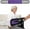 Purple+Black, variant on Rhino Valley Transfer Sling, Gait Belt with 10 Padded Handles, Non-Slip Nursing Transfer Belt, Safety Standing and Lifting Aid for Disabled, Elderly, Seniors, Injured, Blue+Black
