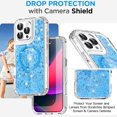 thumbnail image 7 of KOMI for iPhone 16 Pro Case with Magsafe Bling Glitter for Women Girls Cute Shiny Sparkle,Heavy Duty Durable 3-Layer Military Grade Shockproof/DropProof Protective Cover for iPhone 16 Pro 6.3", 7 of 7
