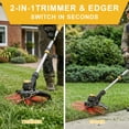 thumbnail image 5 of AOVOX 14" Brushless String Trimmer, 2-in-1 Weed Wacker, 2×20V 4.0Ah Batteries With 3 Cutting Modes, 5 of 8