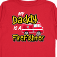 thumbnail image 4 of Inktastic My Daddy is a Firefighter with Fire Truck Boys or Girls Long Sleeve Toddler T-Shirt, 4 of 5