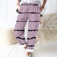 thumbnail image 2 of Timegard Womens Plus Size Pants Striped Straight Leg Elastic Waist Lounge Pants with Pockets Fall Travel, 2 of 5