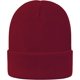 thumbnail image 5 of Gorro de punto con forro de satén para mujer, gorro de invierno para hombre, con forro de seda, suave, holgado y cálido, con puños (rojo vino), 5 of 7