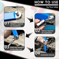 thumbnail image 2 of Llave de Extensión Desplazada, Juego de Llaves de Extensión de Alcance Estrecho de 15 Pulgadas, Herramienta de Trinquete de Cero Universal para Espacios Reducidos, 2 of 5