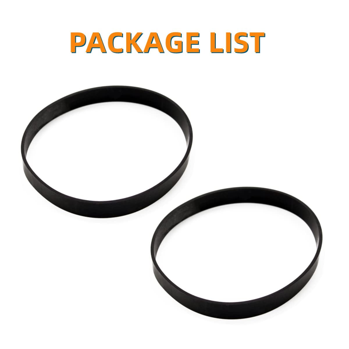 2-Pack Vacuum Belt Compatible with Eureka PowerSpeed Bagless Upright Vacuum NEU182B,NEU182A,NEU186,NEU181A,NEU180,NEU182,NEU188,NEU190,NEU192A,NEU202 Series Compare to Parts #E0205