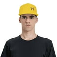 thumbnail image 4 of ZICANCN Shabby Chic Butterfly Animal Baseball Caps, Trucker Hats for Men And Women, Adjustable Breathable Flat Caps, Yellow, 4 of 6