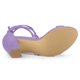 thumbnail image 5 of Sandalias Con Cordones Entrecruzadas De Tacones De Bloque Medio De Mujer Púrpura 41, 5 of 7