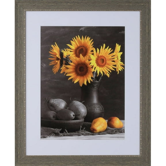 1-1/2" Polystyrene Wood Grain Picture Frame - by WholesaleArtsFrames-com 15x30 2062 Series - Driftwood Grey - Made In USA