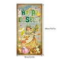 thumbnail image 4 of YWIYIUD Happy Easter Door Cover Christmas Tree Door Decorations, Xmas Tree and Wreaths Door Decorations for Front Door, Merry Christmas Porch Banner for Wall Home Outdoor Indoor Party Home Decor, 4 of 9