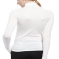thumbnail image 4 of MesaSe Hauts de Base Chauds en Modal pour Femmes Coupe Ajustée Col Roulé Simulé Manches Longues Couches de Base Chandails Thermiques, 4 of 6