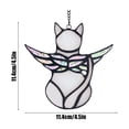 thumbnail image 3 of Kraoden Angel Cats Memorial Gift, Colorful Hanging Ornament for Cat Lovers, Pet Memorial Decoration, Stained Glass Suncatcher, Elegant Tribute for Lost Cats, 3 of 6