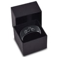 thumbnail image 3 of Tungsten Motorcycle Bike Motor Bicycle Band Ring 8mm Men Women Comfort Fit Black Dome Brushed Polished, 3 of 4