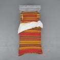 thumbnail image 2 of Ambesonne Colorful Bedding Set 4 Pcs, Geometric Folk Borders, Queen, Multicolor, 2 of 3
