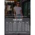 thumbnail image 7 of MOYIKO Womens T Shirts Short Sleeve Boat Neck Slim Fit Tee Basic Summer Tops, 7 of 7