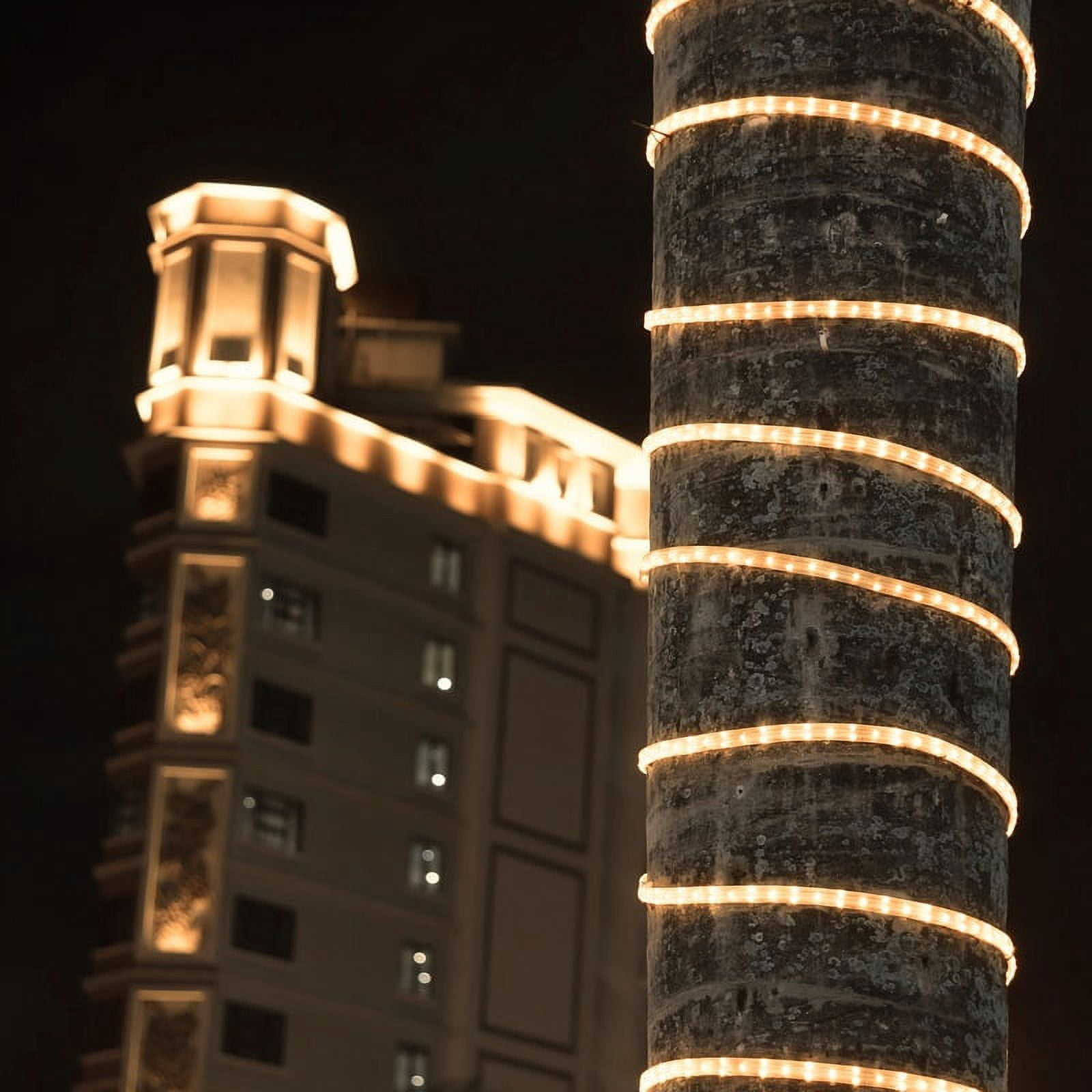 150 ft. Warm White LED Rope Light Spool Indoor-Outdoor Bulk Tube Light, 120V, 1/2 Inch, 2-Wire