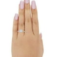 thumbnail image 4 of Halo Heart Promise Ring Round CZ 925 Sterling Silver Siza 8, 4 of 4