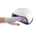 thumbnail image 2 of Unique Bargains 1 Pair Anti-slip Sunprotection Half Finger Manicure Gloves Gray, 2 of 6