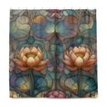 thumbnail image 2 of Yayeee Shower Curtain with Hooks 72"x72" Waterproof Fabric Bathroom Hanging Decor, Abstract Water Lilies Pattern, 2 of 5