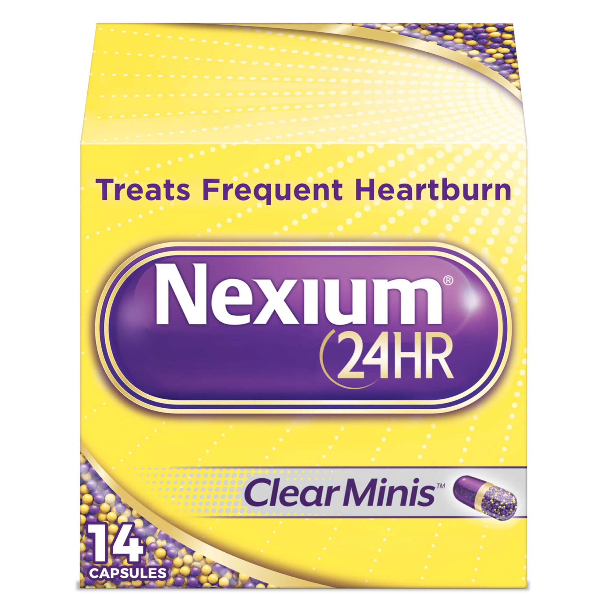 Nexium 24HR Clearminis Acid Reducer Heartburn Relief Delayed Release Capsules With Esomeprazole Magnesium - 14 Count