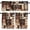 Style-4, variant on Black Coffee Kitchen Curtains - Rustic Retro Cafe Curtains - Funny Coffee Print 2 Panel Sets 84x84 inches