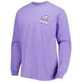 thumbnail image 2 of Men's Purple TCU Horned Frogs Circle Campus Scene Long Sleeve T-Shirt, 2 of 3
