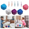 thumbnail image 2 of MIANGASTORE 10Pcs Denture Boxes Cups Denture Personal Oral Care Travel Container, 2 of 7