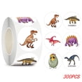 thumbnail image 1 of 100-500 Uds. Pegatinas redondas de dinosaurio de 1 pulgada para niños, pegatinas de recompensa para profesores, suministros escolares, rollo de pegatinas de incentivo de animales para el hogar, 1 of 5