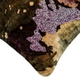 thumbnail image 6 of Toss Pillow Covers, Purple 20"x20" (50x50 cm) Throw Pillow Covers, Velvet Floal, Beaded & Printed Throw Pillows For Sofa, Abstract Pattern Modern Style - Flora N Fauna, 6 of 9