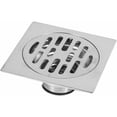 thumbnail image 3 of Floor Drain, Smooth Drainage, High Quality Stainless Steel Pedal Bounce Anti Odor Shower Drainer, Invisible Seamless Look for Kitchen, Bathroom, Garage, Basement (Silver), 3 of 4